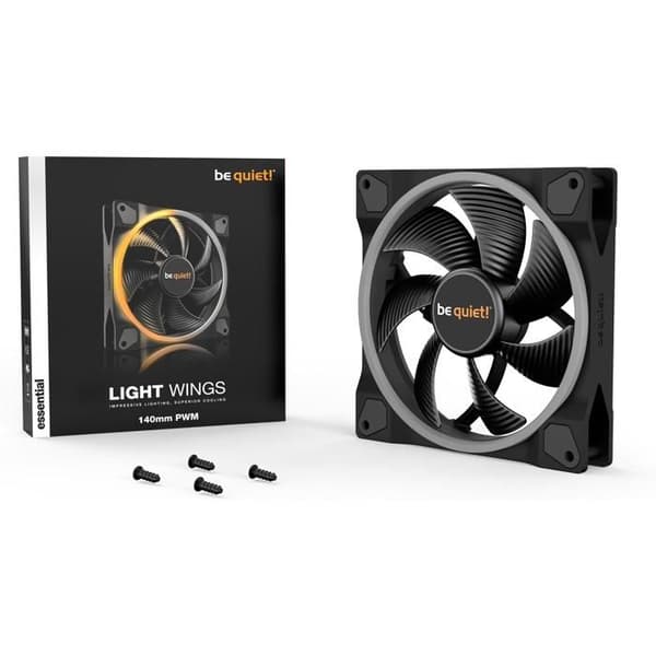 Fan Be Calm! Wings of Light 140 mm Pwm (BL074) Svart