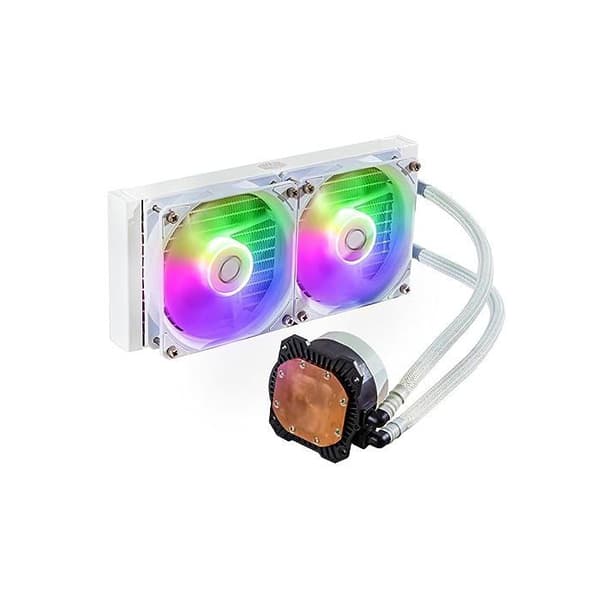 Vattenkylning - COOLER MASTER - MasterLiquid 240L Core White ARGB (MLW-D24M-A18PZ-RW)