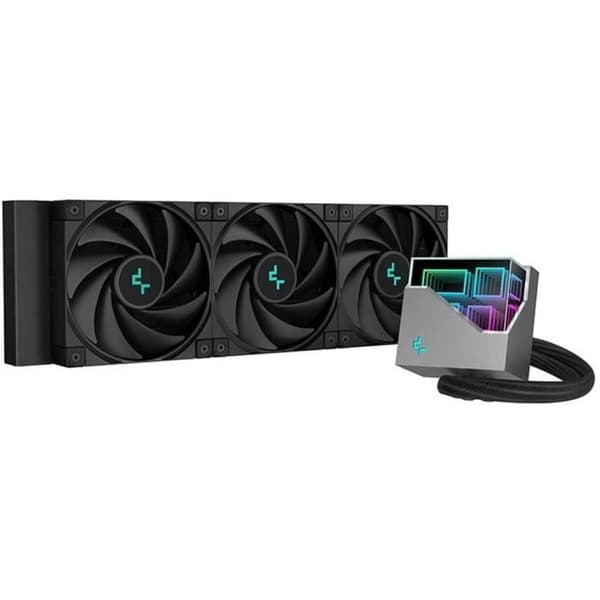 Vattenkylning AIO - DEEPCOOL - LT720 (svart) - Intel/AMD-kompatibel - 3x120 mm PWM-fläkt