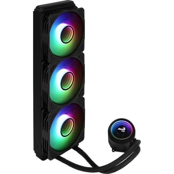 AEROCOOL Mirage L360 ARGB Svart - 360 mm CPU vattenkylningssats (LGA1700-sats ingår)