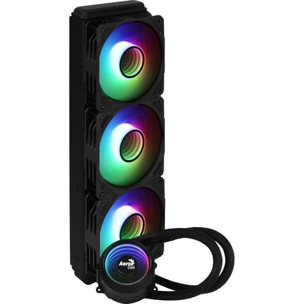 AEROCOOL Mirage L360 ARGB Svart - 360 mm CPU vattenkylningssats (LGA1700-sats ingår)