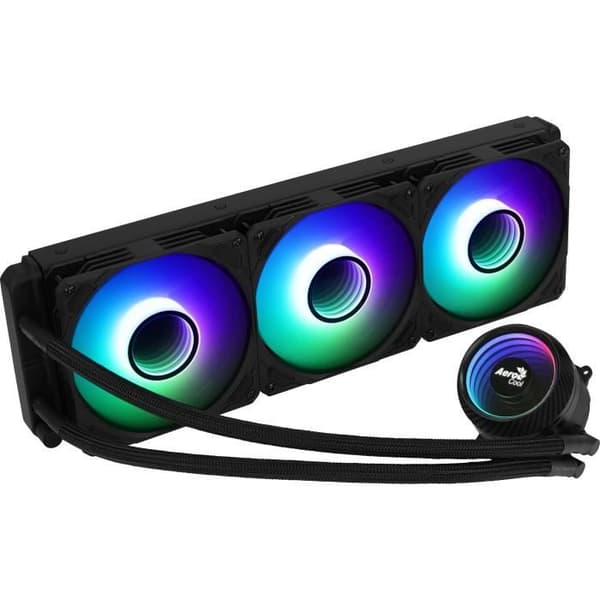 AEROCOOL Mirage L360 ARGB Svart - 360 mm CPU vattenkylningssats (LGA1700-sats ingår)