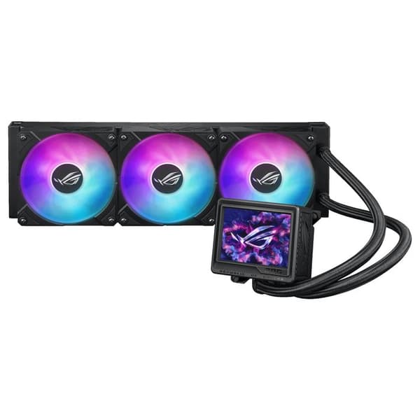 Vattenkyld CPU-kylare - ASUS - ROG Ryujin III 360 ARGB - Aseteks Gen8 V2-pump - 120 mm - Koppar Svart