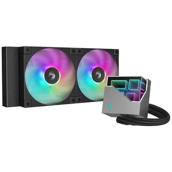 DeepCool LT240 Vätskekylare Allt-i-ett 12 cm Svart 1 styck(s)