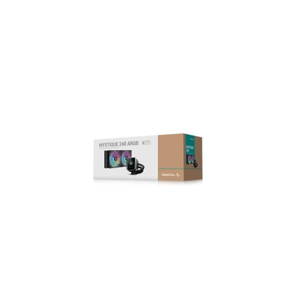 DeepCool MYSTIQUE 240 ARGB Processor Kylare All-in-One 12 cm Svart 1 styck(ar)