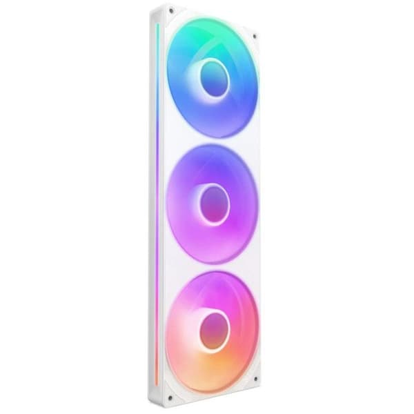 Fläkt - NZXT - F360 RGB Core - 360 mm - 3x 120 mm RGB-fläktar - Tyst hastighetskontroll Vit