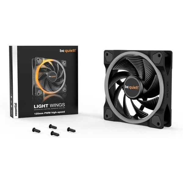 Fan Be Calm! 120 mm High Speed PWM Light Wings (BL073) Svart