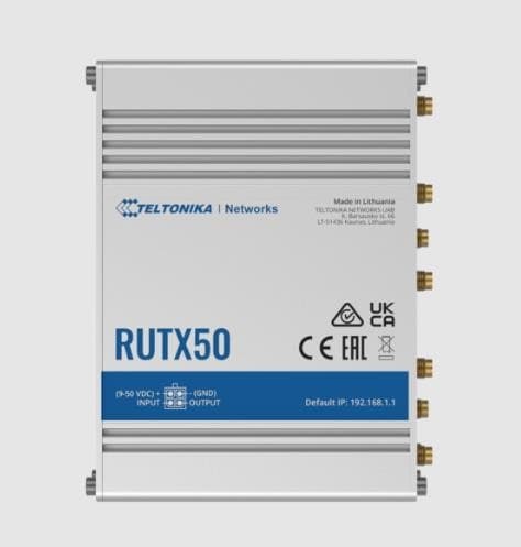 Trådløs router ieee 802.3 (ieee 802.3az, ieee 802.3u, USB 2.0, rutx50), Teltonika