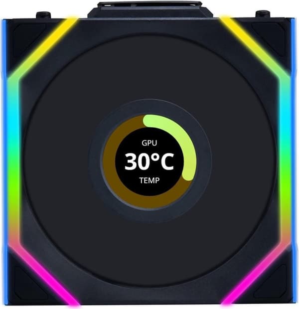 Kassevifte 120mm/g99.12slLCD1w1b.00 lian li, Lian li