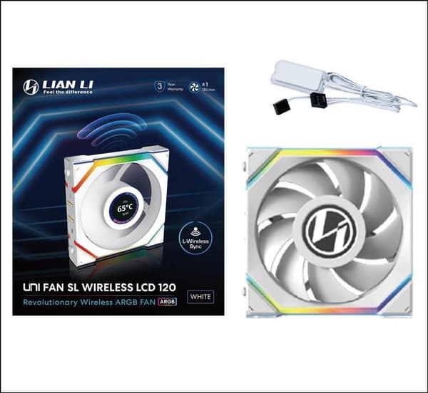 Kassevifte 120mm/g99.12slLCD1w1w.00 lian li, Lian li