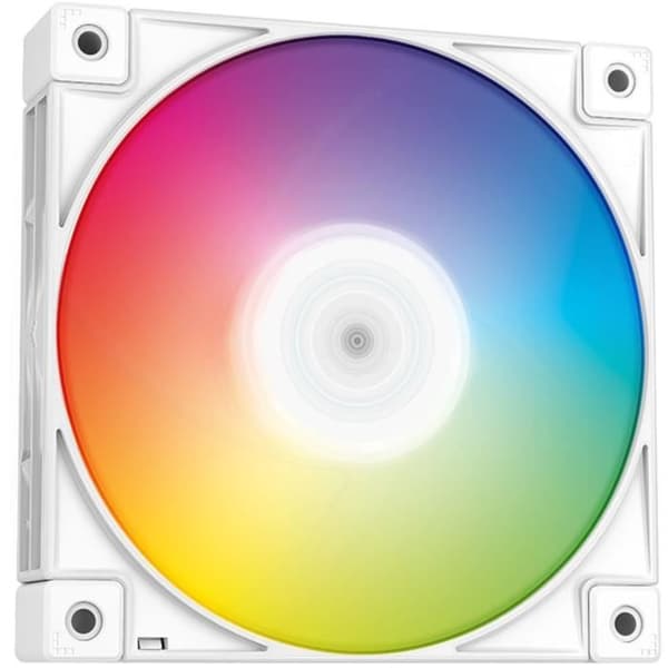DEEPCOOL FC120 ARGB fläkt (Vit) - Pack 3 - 3x120mm - 500-1800 RPM - &lt;28 dBA - 61,91 CFM