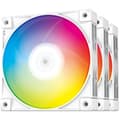 Miniatyrbild 1 av 4: DEEPCOOL FC120 ARGB fläkt (Vit) - Pack 3 - 3x120mm - 500-1800 RPM - &lt;28 dBA - 61,91 CFM