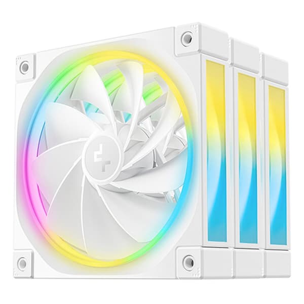 Boxventilator DEEPCOOL R-FL12R-WHAPN3-G Ø 12 cm Hvid