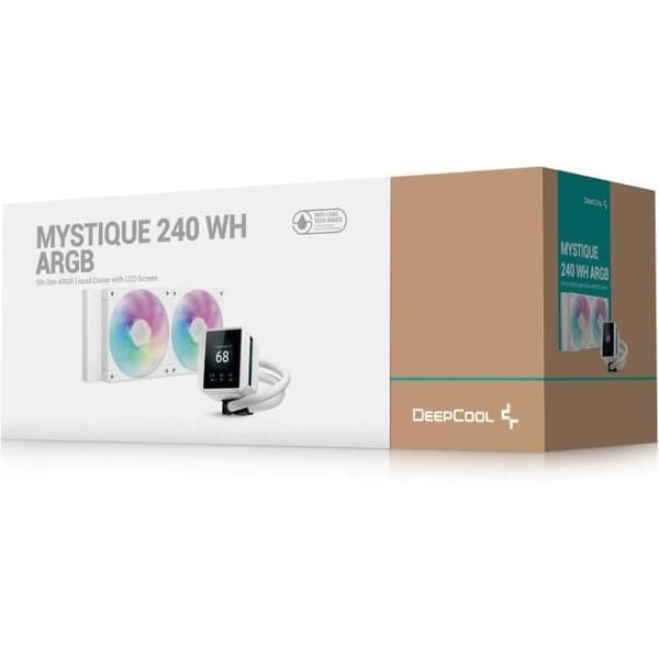 Vätskekylare - DEEPCOOL - MYSTIQUE 240 WH ARGB - 12 cm - RGB - Komplett Processor Kit