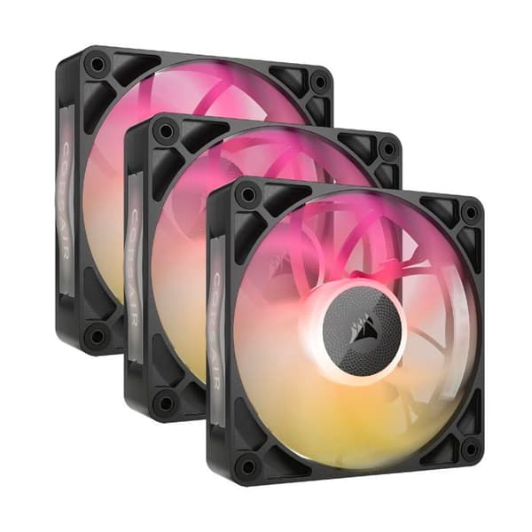 iCUE LINK RX120 RGB MAX har effektiv kylning och anpassningsbar RGB-belysning för optimal prestanda. Svart