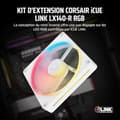 Miniatyrbild 2 av 3: Fläkt - CORSAIR - iCUE Link LX140-R RGB - 140 mm - Lågt brus - RGB-belysning