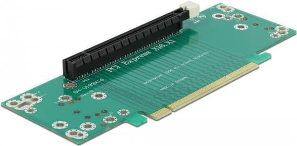 DeLOCK Riser Card PCI Express x16 til x16 venstre indsættelse - Riser Card (41982) Grøn