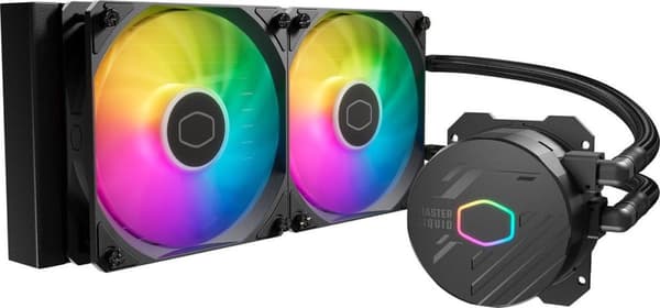 Cooler Master MasterLiquid Lite 240L Core ARGB - processor væskekølesystem - kølerstørrelse: 240 mm - (til: LGA1156, AM2, AM2+, AM3, LGA1155, AM3+, FM Sort