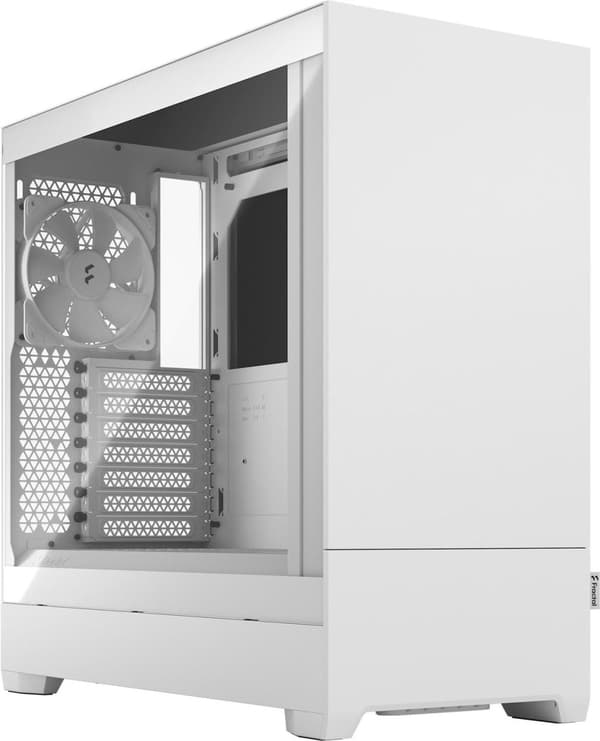 Fractal Design Pop Silent - Tower - ATX - sidopanel med fönster (härdat glas) - ingen strömförsörjning (ATX) - White TG Clear Tint - USB/Audio (FD-C-P