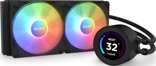 NZXT Kraken Elite 240 RGB Processor alt-i-én væskekøler 12 cm sort 1 stk(e) (RL-KR24E-B1) Sort