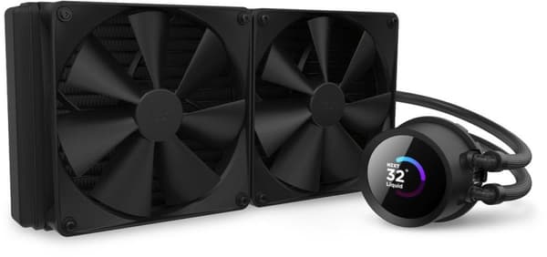 NZXT Kraken 280 -prosessori All-in-One-nestejäähdytin, 14 cm, musta, 1 kpl (RL-KN280-B1)