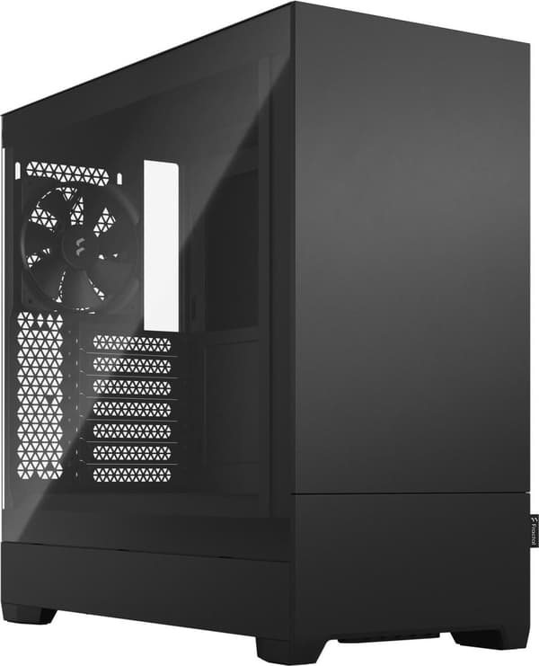 Fractal Design Pop Silent - Tower - ATX - sidepanel med vindue (hærdet glas) - ingen strømforsyning (ATX) - sort TG klar nuance - USB/Audio (FD-C-POS1