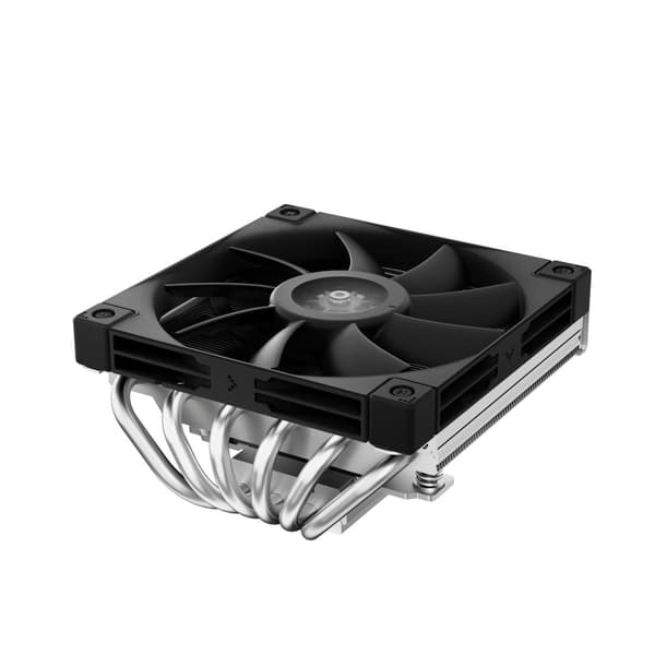 Deepcool AN600 - processorluftkylare - (för: LGA1155, LGA1150, LGA1151, AM4, LGA1200, LGA1700, AM5) - aluminium - 120 mm (R-AN600-BKNNMN-G) Gjuten aluminium, Svart