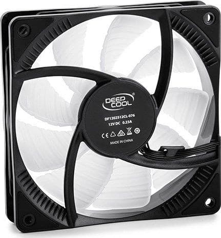 DeepCool RF120 Computerkabinet Ventilator 12 cm Sort, Hvid