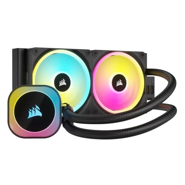 Corsair H100I -prosessorin nestejäähdytyssarja, 12 cm, musta musta
