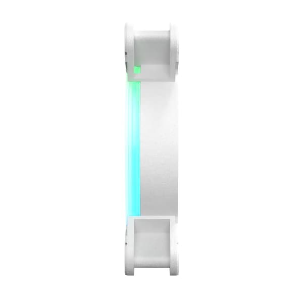 SAVIO FAN-01 HVID 4-pak 120 mm ARGB-blæser inklusive controller og fjernbetjening
