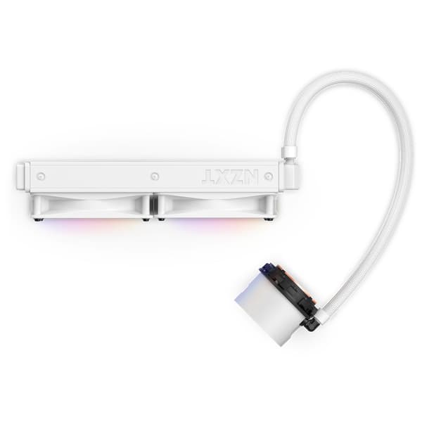 NZXT Kraken 240 RGB Processor Alt-i-en væskekøler 12 cm Hvid 1 stk