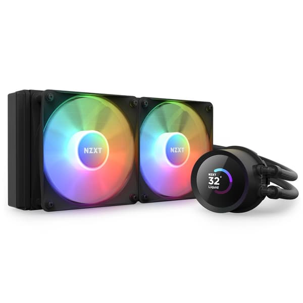 NZXT Kraken 240 RGB Processor Allt-i-ett vätskekylare 12 cm Svart 1 st