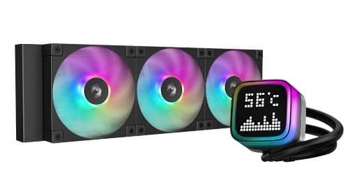 DeepCool R-LP360-BKMSNC-G-1 tietokoneen jäähdytysjärjestelmä Tietokonekotelo, suoritin All-in-one-nestejäähdytin 12 cm musta 1 kpl musta