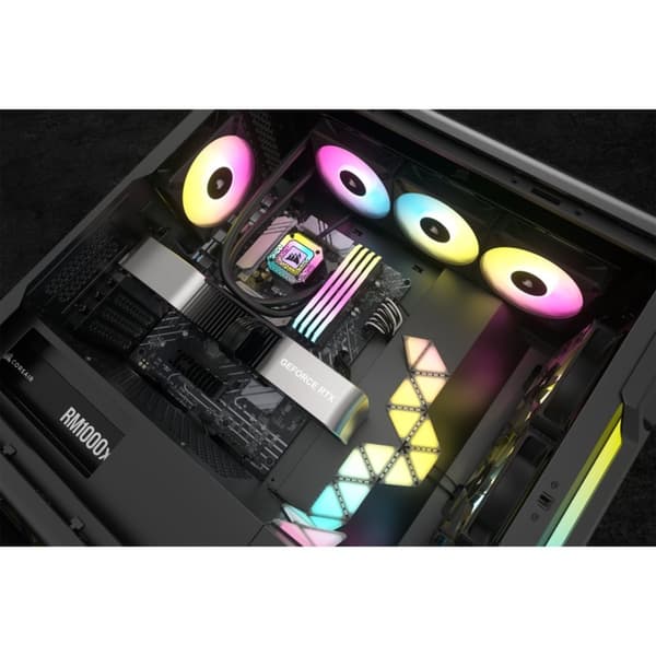 Corsair CW-9060070-WW tietokoneen jäähdytysjärjestelmä Prosessori All-in-one-nestejäähdytin 12 cm Musta 1 kpl