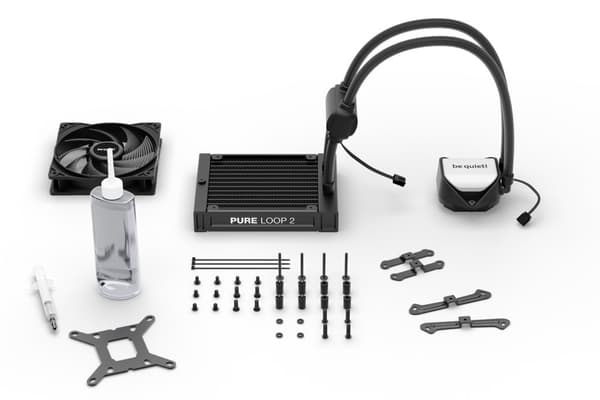 Be Quiet! Pure Loop 2 | 120 mm processor Allt-i-ett vätskekylare 12 cm Svart 1 st