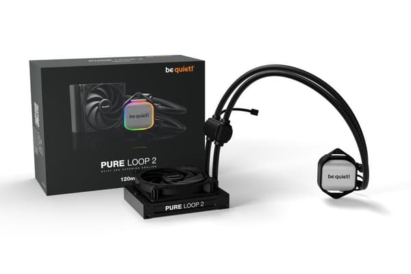Be Quiet! Pure Loop 2 | 120 mm processor Allt-i-ett vätskekylare 12 cm Svart 1 st