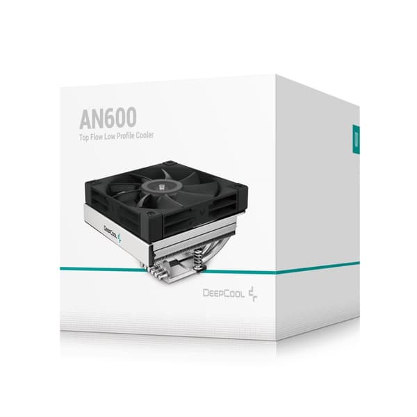 DeepCool AN600 Processor Luftkøler 12 cm Aluminium, Sort 1 stk