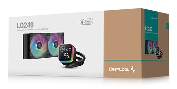 DeepCool LQ240 Processor Vätskekylningskit 12 cm Svart 1 st