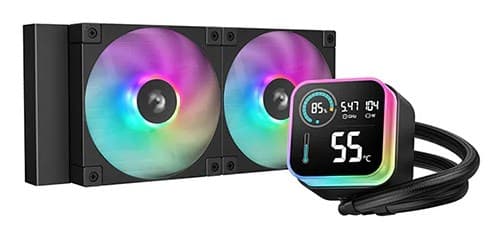 DeepCool LQ240 Processor Væskekølersæt 12 cm Sort 1 stk Sort