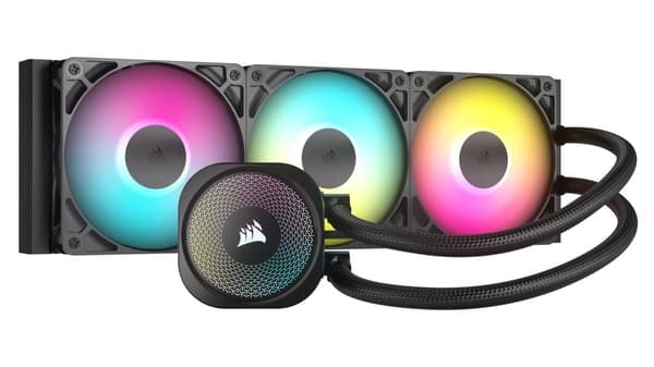 Corsair NAUTILUS 360 RS ARGB Processor Luftkylare Svart Svart