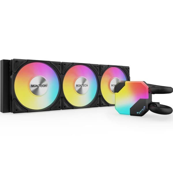Kit vattenkylning AIO - MONTECH - HyperFlow RGB - 360mm - Svart - Kompatibel med Socket AM4