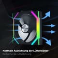 Miniatyrbillede 3 af 3: Boxventilator Lian-Li 12SL1W1B Ø 12 cm (1 enheder)