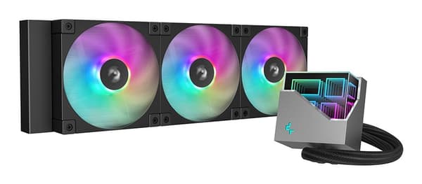 DeepCool LT360 Processor Alt-i-en væskekøler 12 cm Sort 1 stk