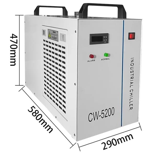 Teollinen vesijäähdytin, 6L säiliökapasiteetti, ±0,3℃ tarkkuus,CW-5200 220V