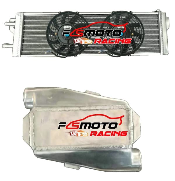 Universell Luft-Vatten Intercooler, Kompakta Mått, Integrerade Fläktar,Intercooler OCH FLÄKT