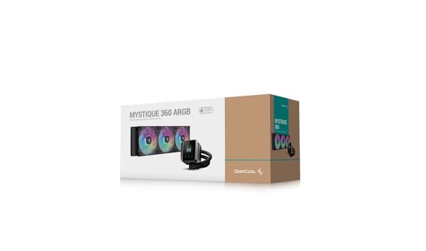 DeepCool MYSTICUE 360 ARGB Processor Alt-i-en væskekøler 12 cm Sort 1 stk
