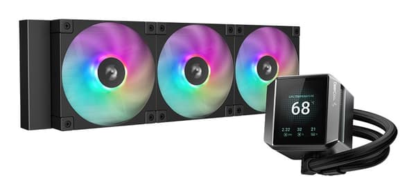 DeepCool MYSTICUE 360 ARGB Processor Alt-i-en væskekøler 12 cm Sort 1 stk