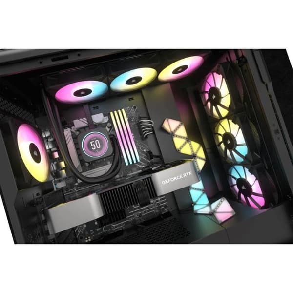 CORSAIR - H150i ELITE LCD XT - Allt-i-ett vattenkylningssats - 360 mm kylare - Svart - (CW-9060075-WW)