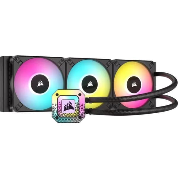 CORSAIR - H150i ELITE CAPELLIX XT - Allt-i-ett vattenkylningssats - 360 mm kylare - Svart - (CW-9060070-WW) Svart