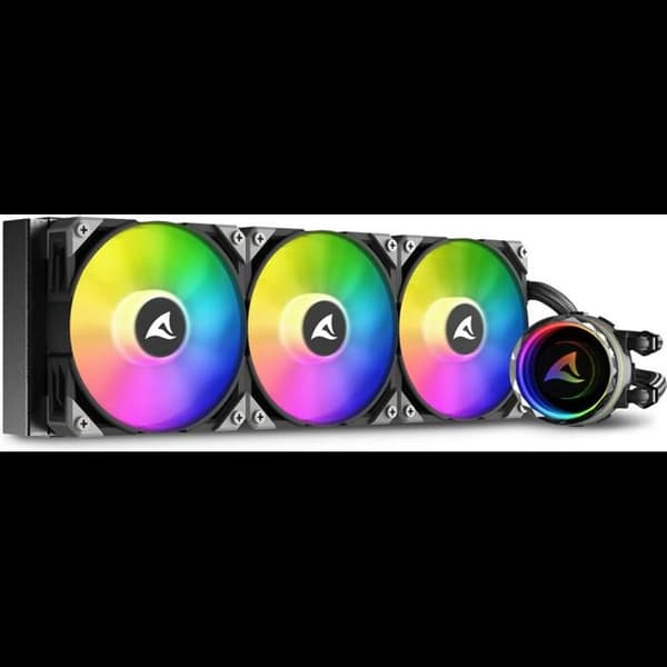 CPU-kylare - SHARKOON - S90 RGB - 120 mm - 69,16 CFM - RGB Svart